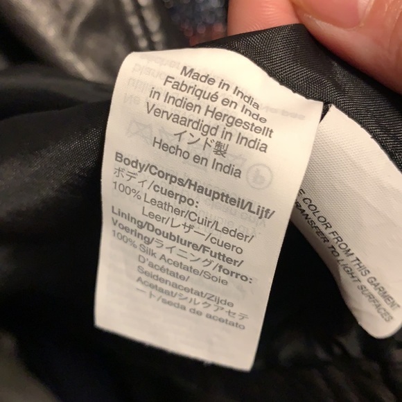 Madewell Washed Leather Motorcycle Jacket (Small) - Picture 5 of 6